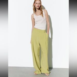 Zara Full Length Pants - Olive Green size M